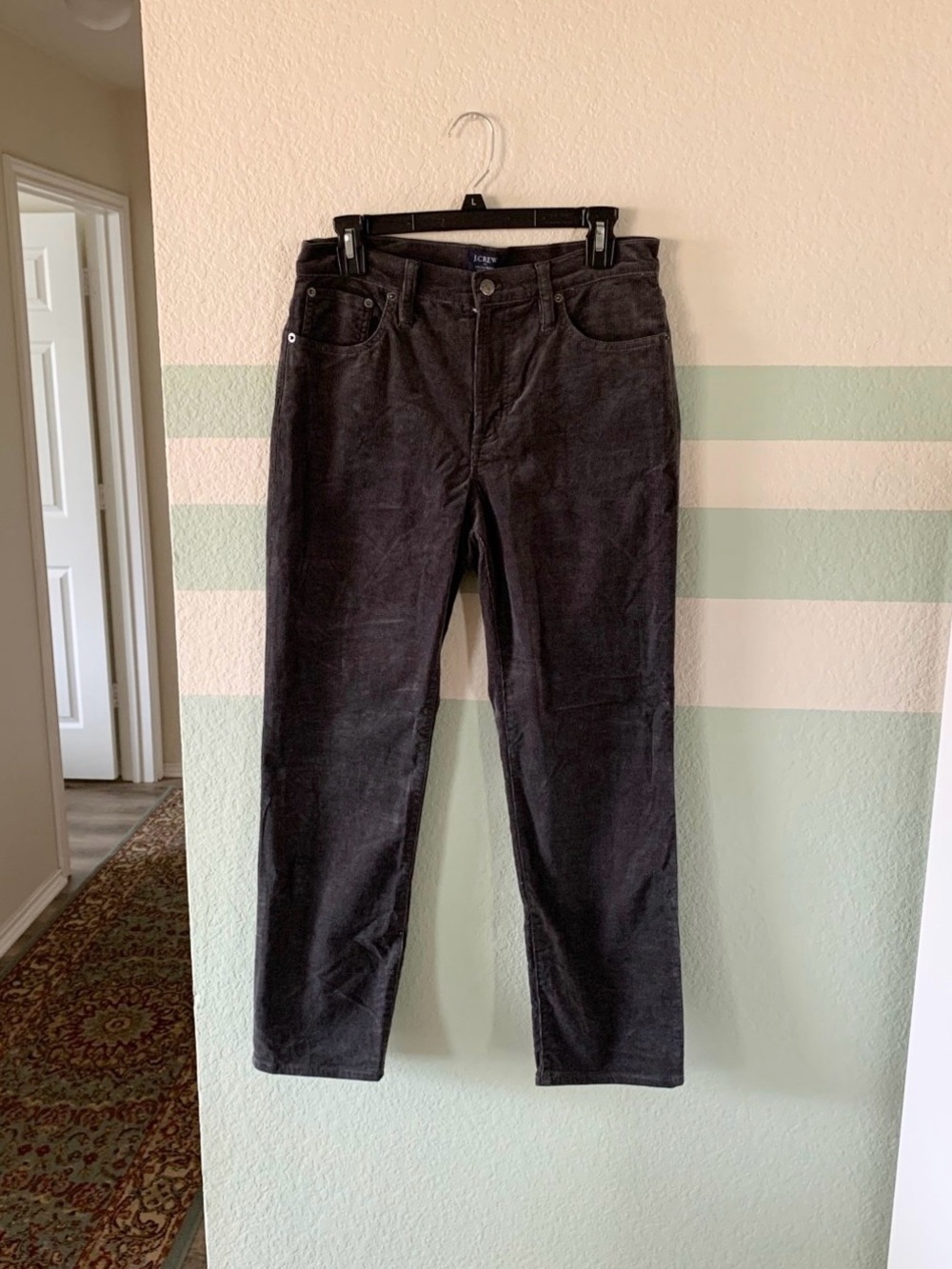 J. Crew Vintage Charcoal Corduroy Pants Women’s 8
